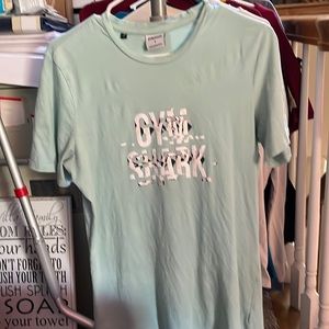 Men’s gym, shark T-shirt, small smoke-free house 99%cotton